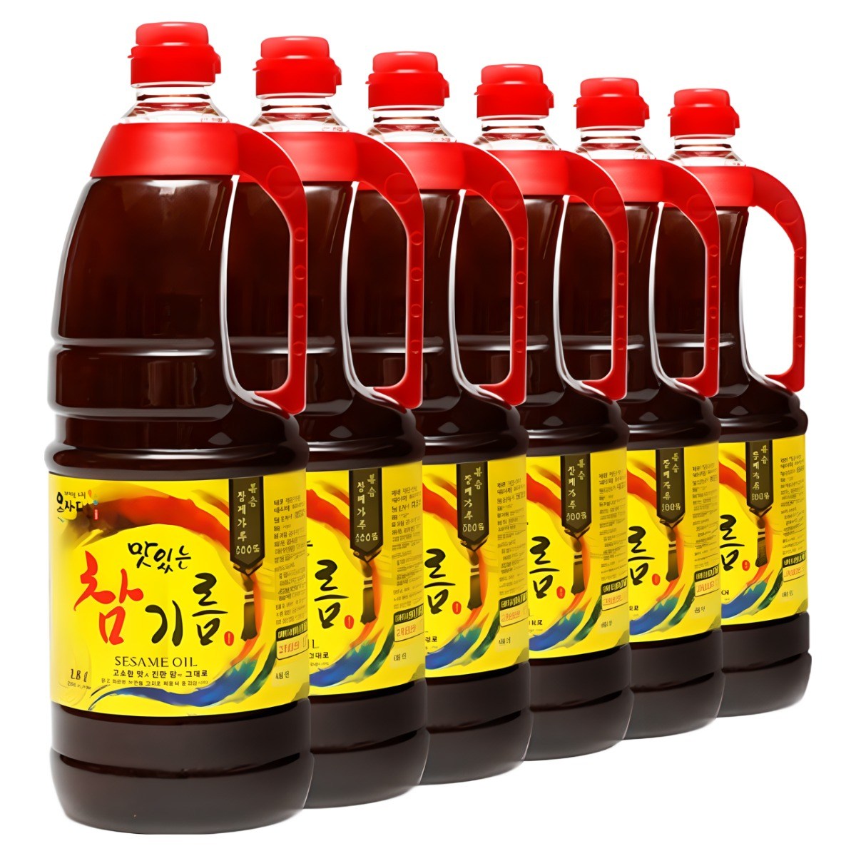 요하피플 참기름(깨분)1.8L 최저가판매, 6개, 1.8L 155,400원