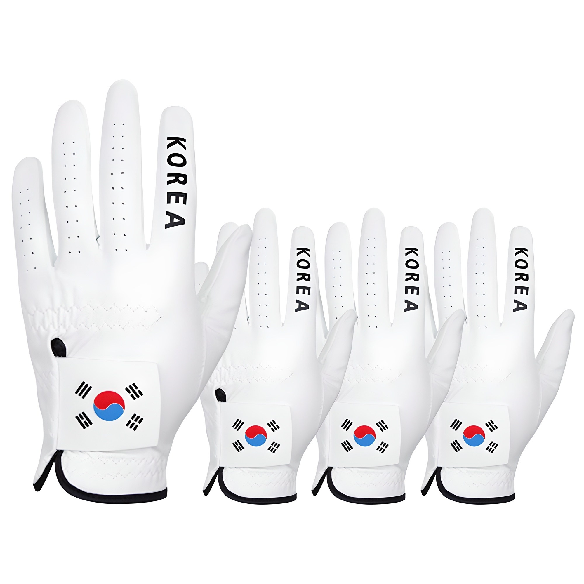 국가대표 태극기 골프장갑 최고급퀄리 세탁가능 터치가능 방수기능 남성 4p, 화이트, 4개 22,600원