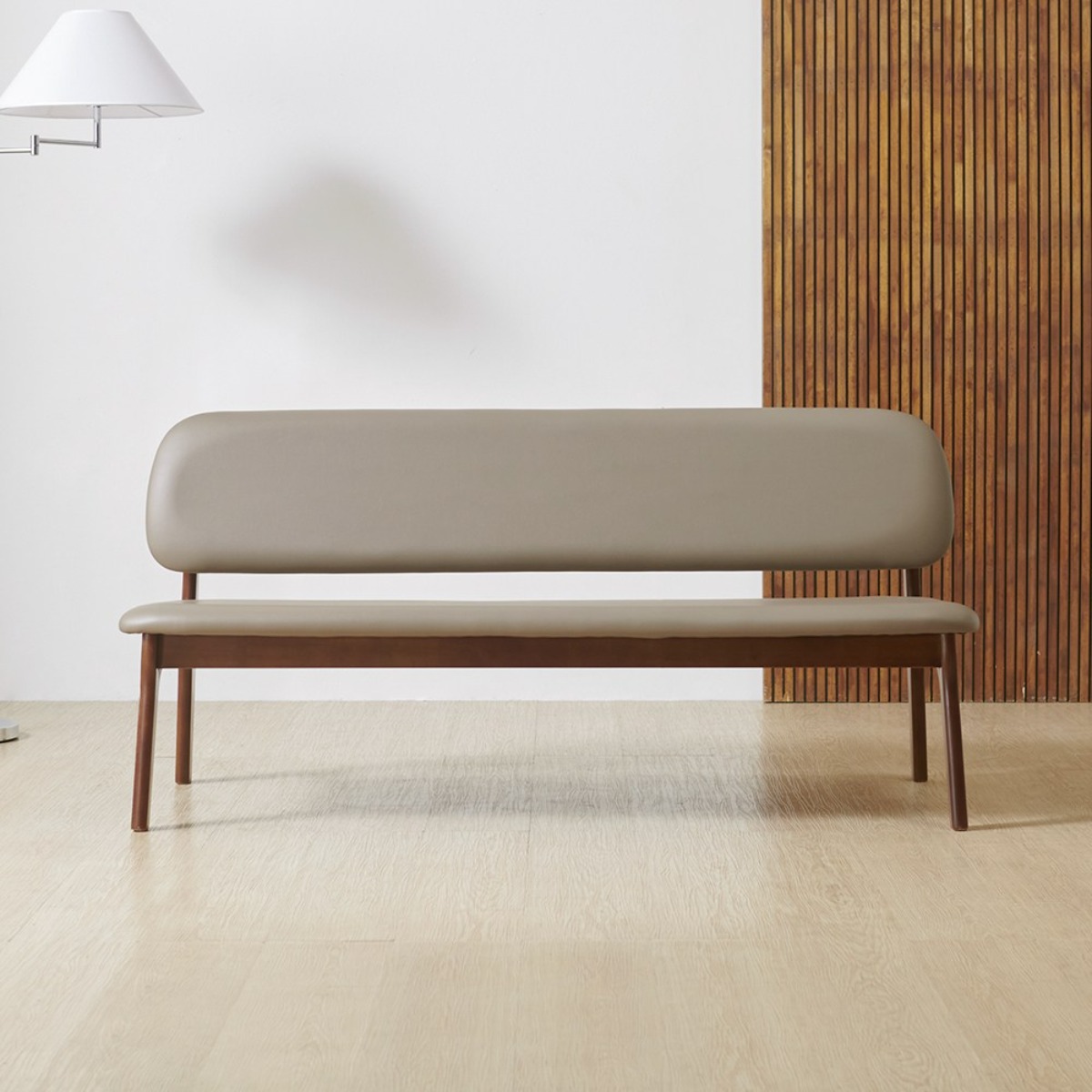 라로퍼니처 레스트 고무나무 원목 낮은 2인 3인 벤치 식탁 의자, 3인용 140,000원