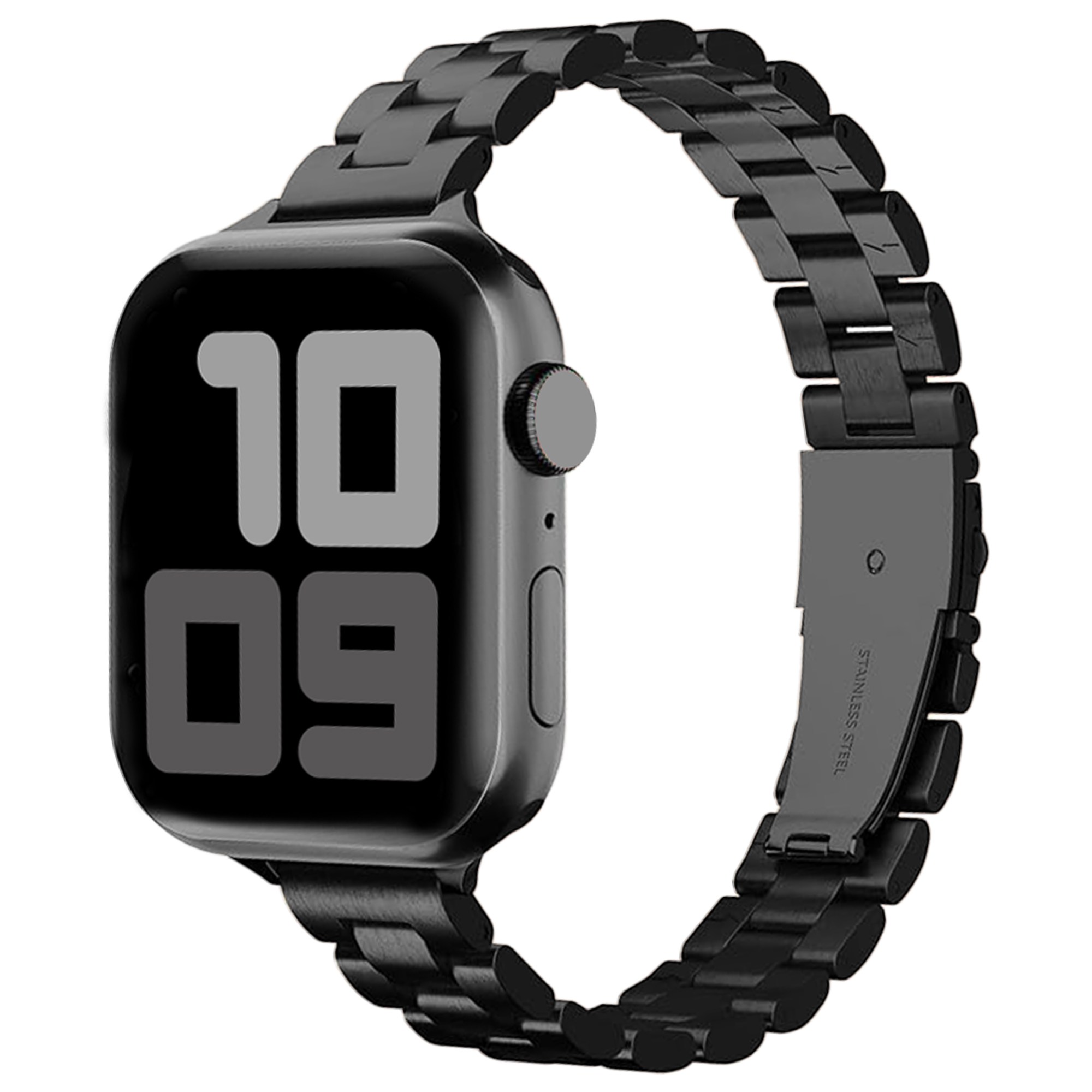 사라밴드 애플워치 호환 미니멀 슬림 메탈 스트랩, 블랙, 1개 14,900원