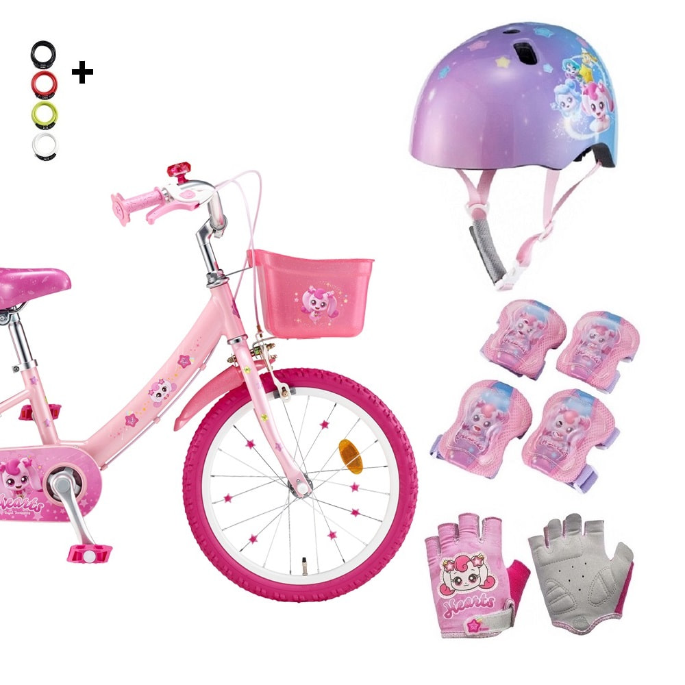 2025 슈팅스타 캐치 티니핑 하츄핑18 자전거 어린이네발자전거(헬멧 보호대 장갑) 350,000원