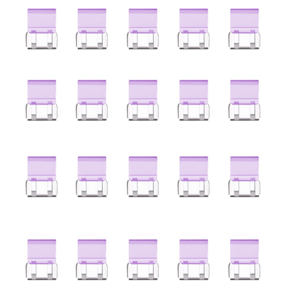 문구담 멀티 푸시 핸드 클립 종이 문서 고정 바인딩 02 보라, 1개, 20개입, 소 6,990원