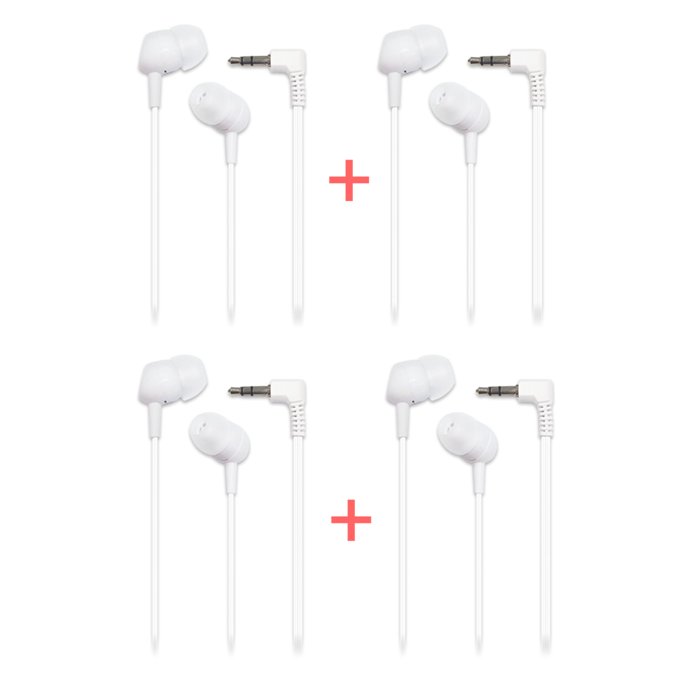 디보이스 IBE-W08 커널형 가성비 3.5mm 3극 유선 이어폰 4개 1세트, 화이트, IBE-W08 9,900원