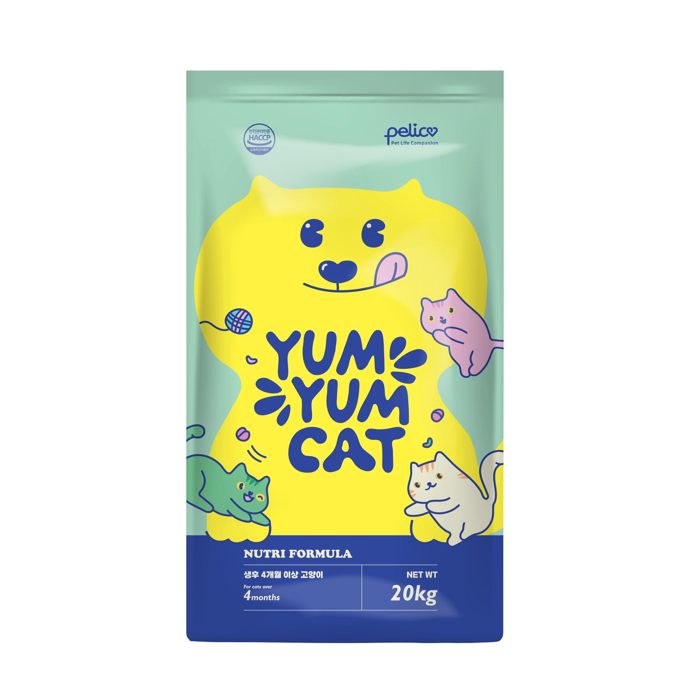 펠리코 냠냠캣 20kg 고양이사료 길고양이 길냥이 대용량, 20kg, 1개, 냠냠캣 20kg 41,000원