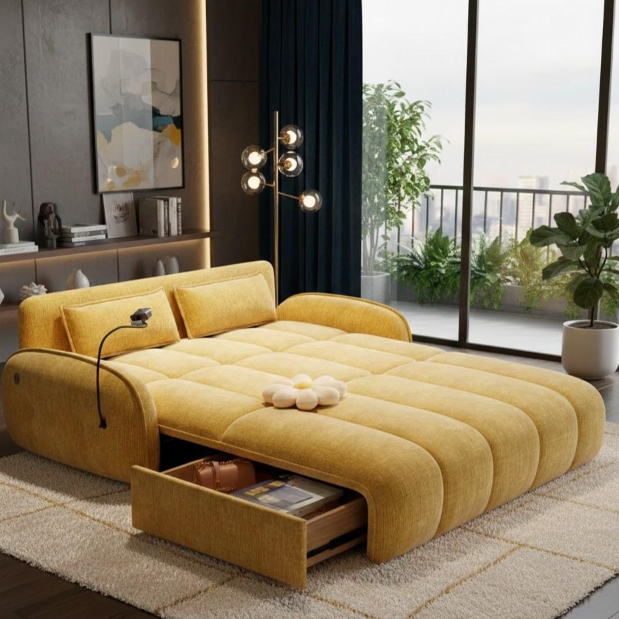 ZenFold 전동소파베드 중형 특대형 모션 배드, 엘로우 1,132,900원