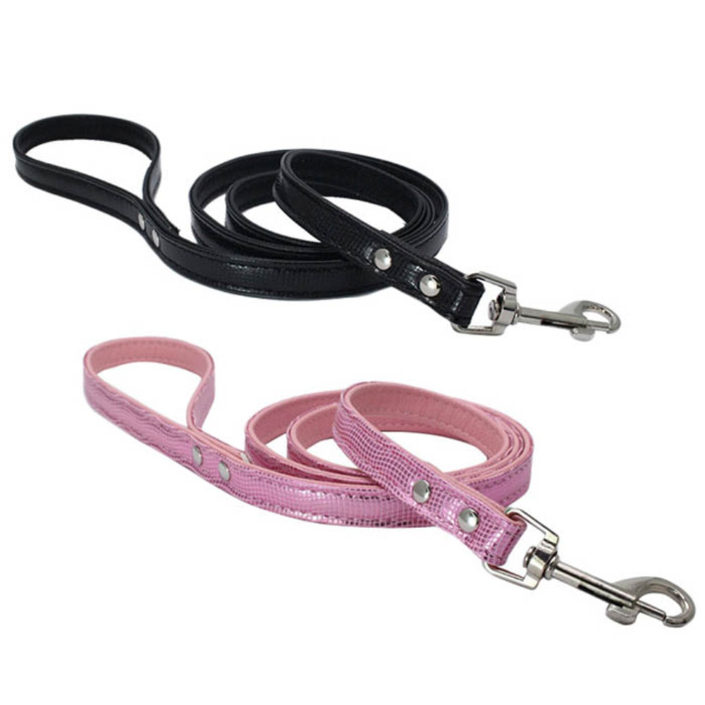 펫나인 강아지와 고양이 인조 뱀피 스타일 견인 리드줄 블랙 + 핑크 4,580원