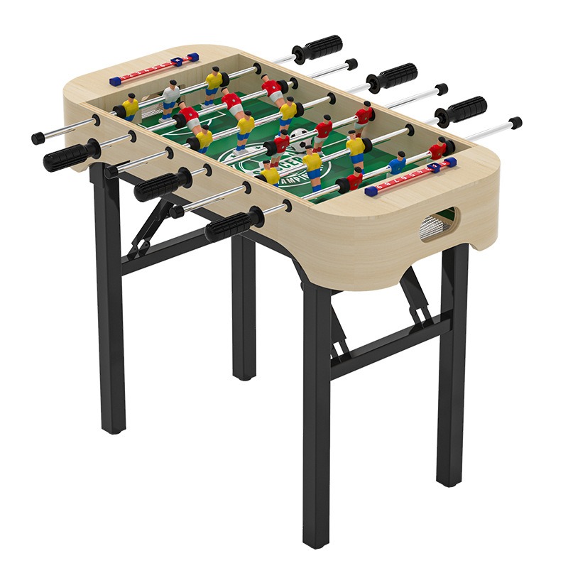 축구 게임 테이블사커 축구게임기 스탠드 테이블축구 휴게실 오락기 가족 파티 접이식 디자인으로 간편하게 보관할 수 있는 테이블 축구 게임기 71.5CM*59CM*62CM, 1개, 원목색 129,000원