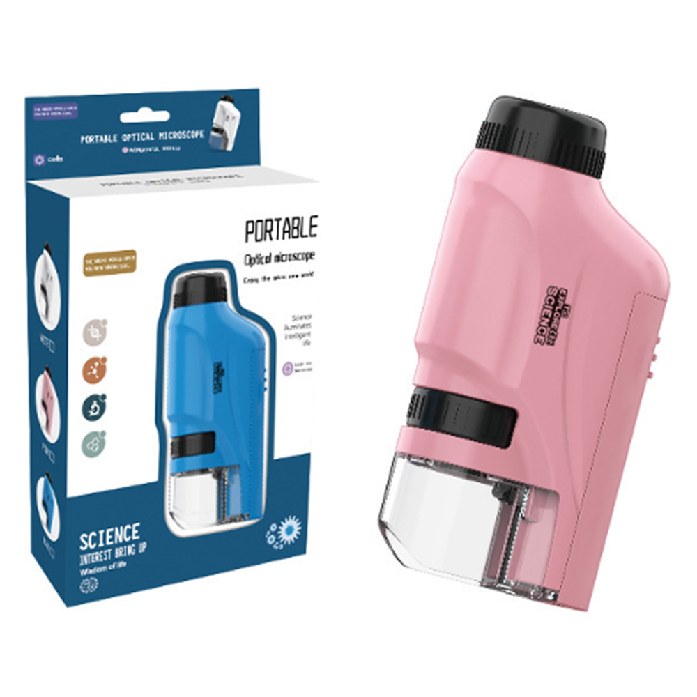 노베라나 휴대용 미니 현미경 자연관찰 120배율 핑크, 1개 16,280원