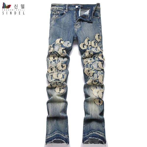 신델 데미지 패치 청바지 sj0619 48,700원