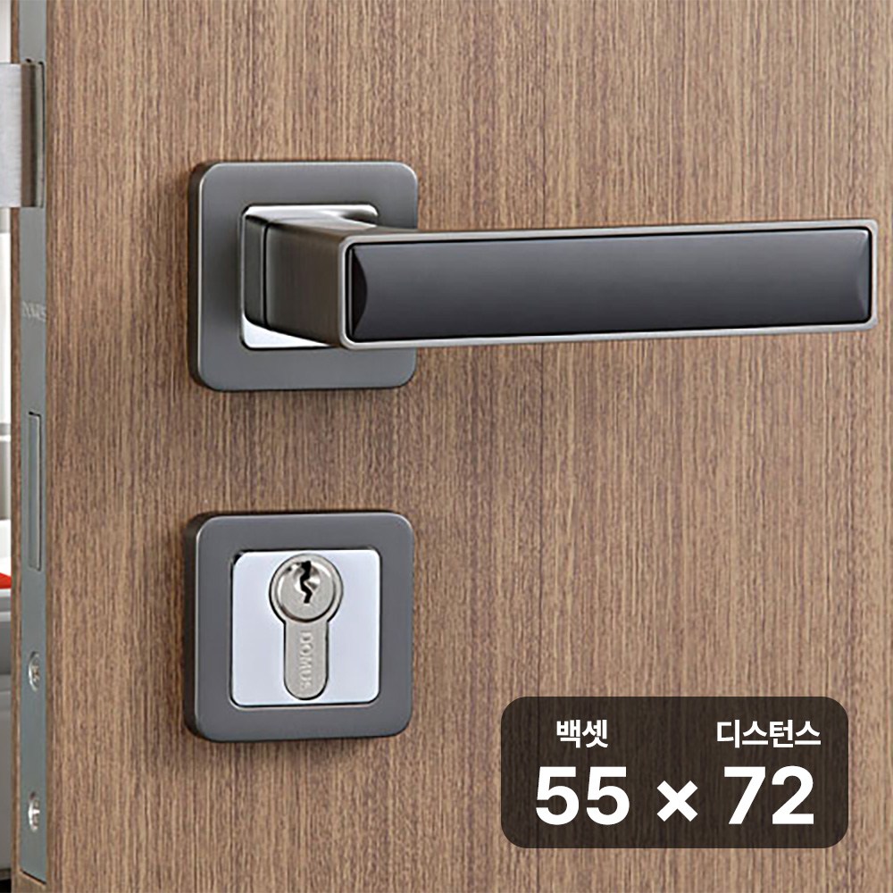 [철물인] 모티스손잡이 도무스 M2716 BN 풀세트 79,100원