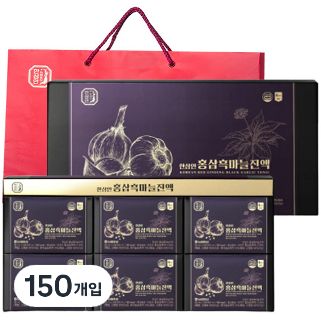 한삼인 홍삼흑마늘진액 + 쇼핑백, 1.8L, 5세트 218,070원