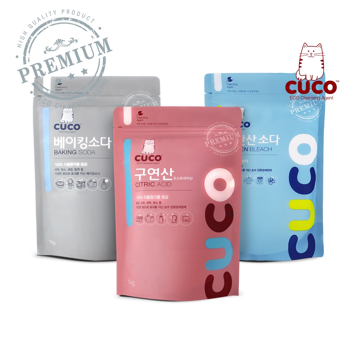 한내음 CUCO 1kg 프리미엄 3종 세트(과+베+구) 국산 Solvay 오스트리아산 13,800원