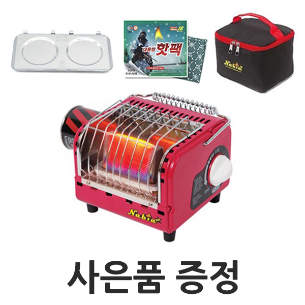 나비아 NGH-1200 <열차단판 포함> 가스히터 낚시 등산 캠핑 휴대용 난로 (레드) 55,610원