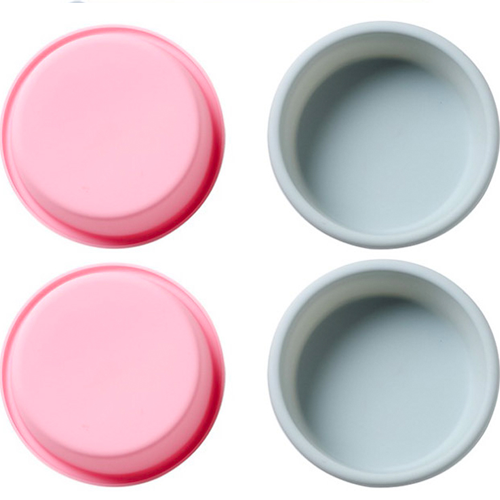 이홈베이킹 수제햄버거 실리콘몰드 12 x 4 cm 2종 x 2p 세트, 블루, 핑크, 1세트 14,400원