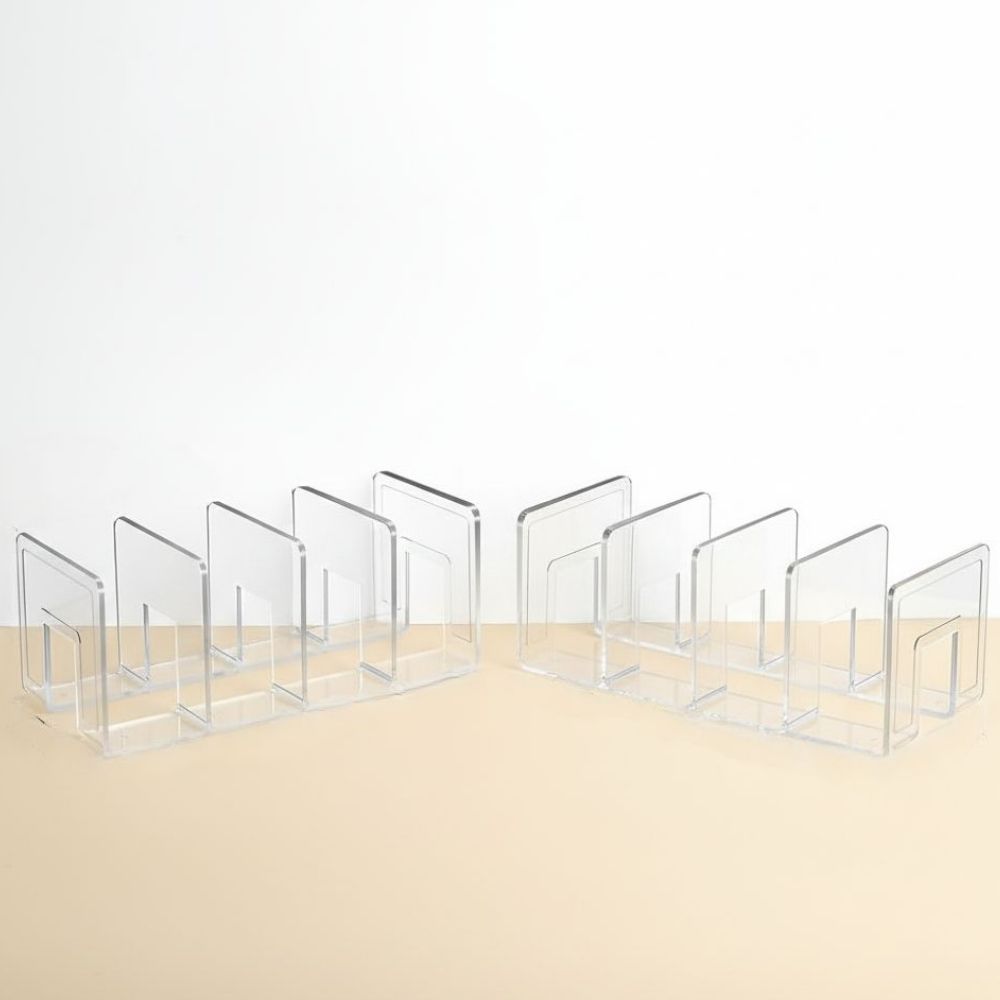 먼베이스 북엔드 책꽂이 2p, 4단, 투명아크릴 9,900원