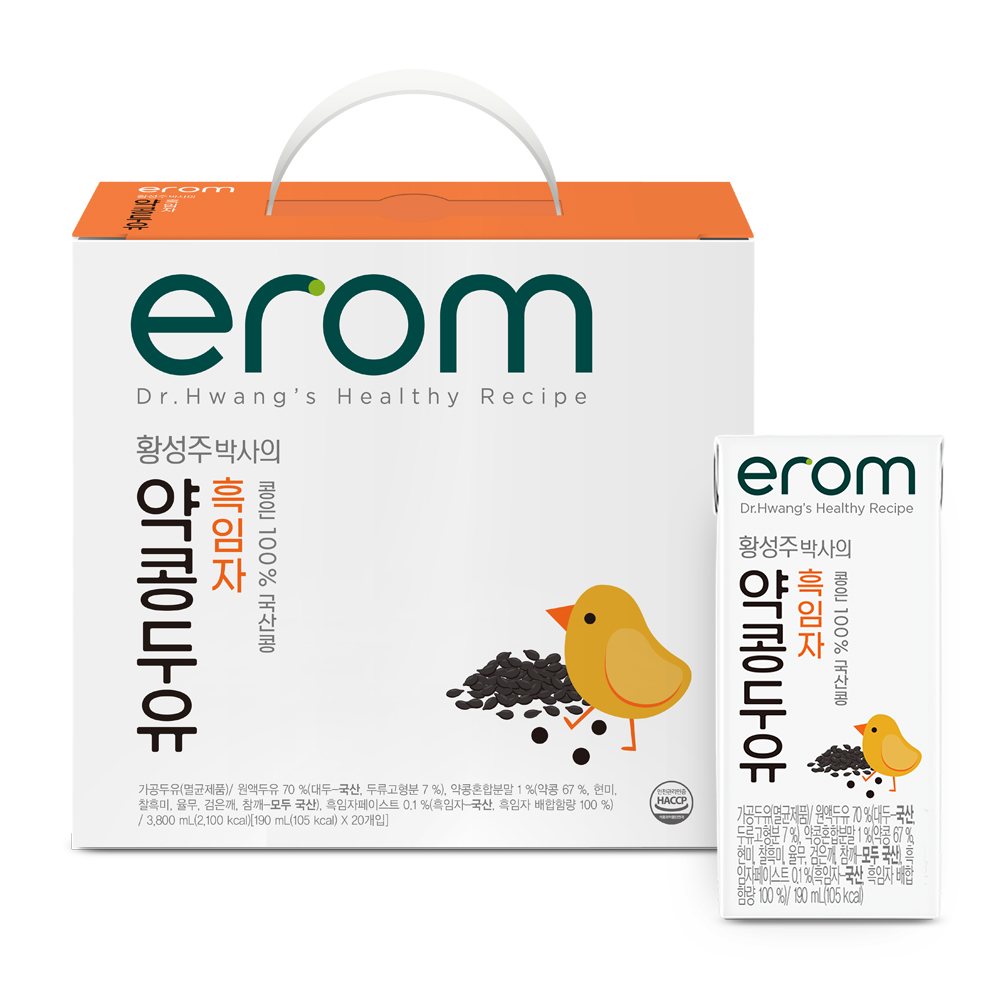 이롬 황성주 약콩두유 흑임자 13,400원