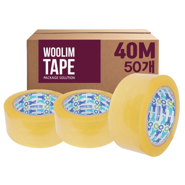 우림 박스테이프 OPP 중포장 투명 80M 40개 포장 택배용 29,000원