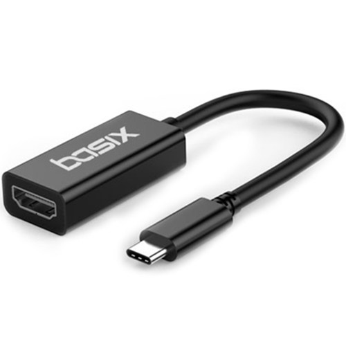 베이식스 C타입 to HDMI 젠더 케이블 블랙 12,400원