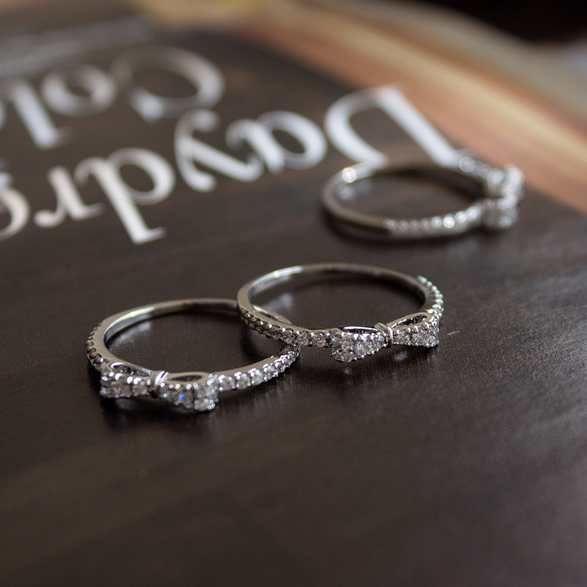 라퐁텐 마틸다 큐빅 반지 레이어드 가드링 리본 반지 17,850원