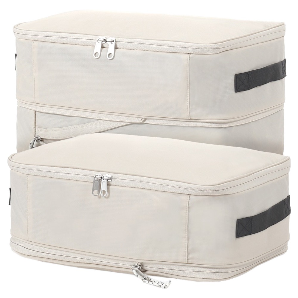 올리빙 여행용 압축 파우치, 라이트 베이지, 2개 25,800원