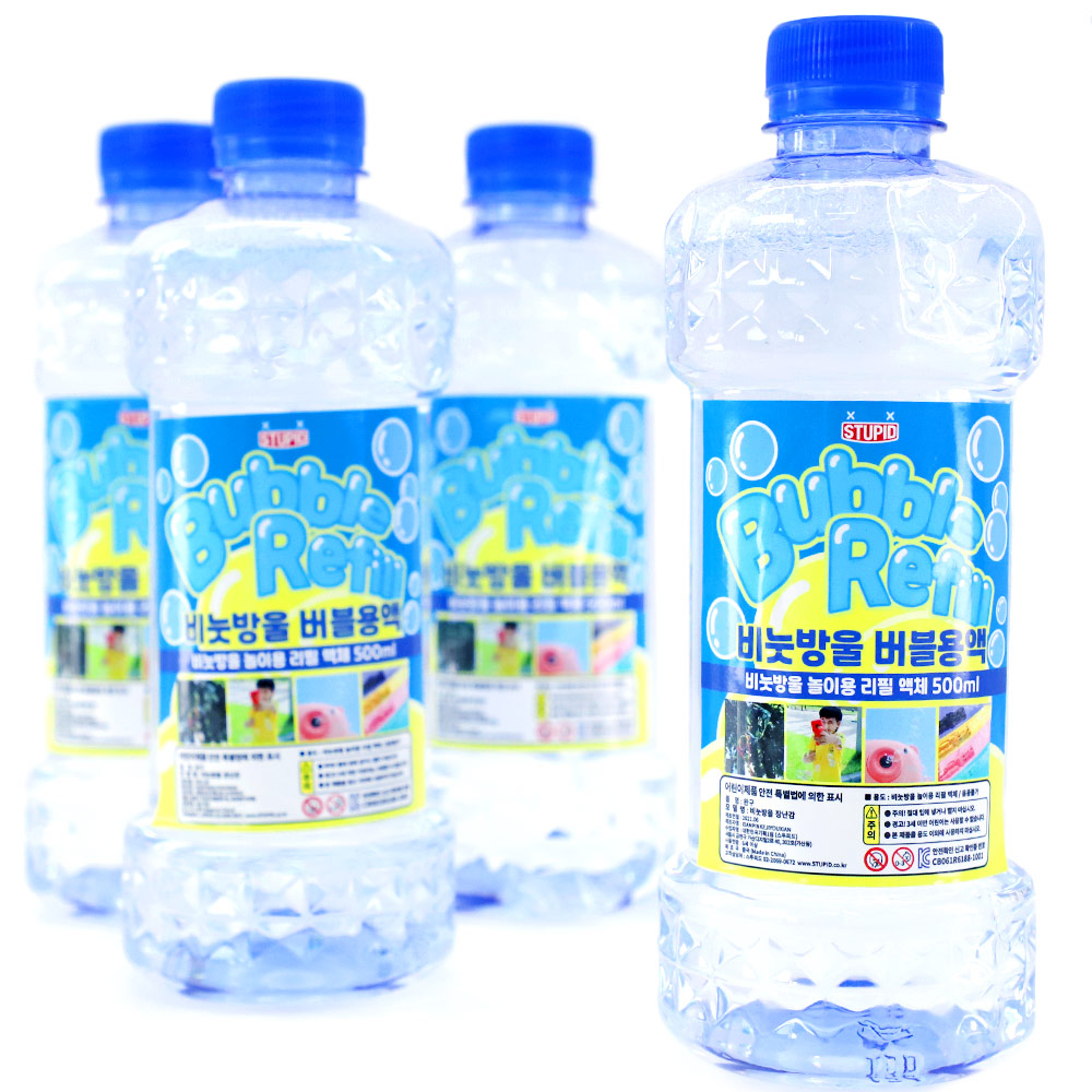 비눗방울 버블 용액 리필 500ml 4개입 세트 2000ml, 단품 6,700원