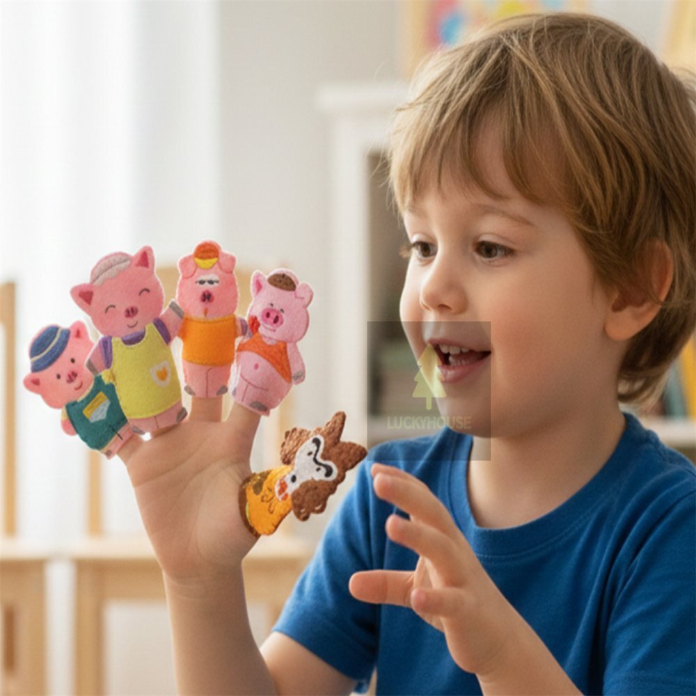 행운몰 손가락인형 돼지삼형제 소방관인형 27,170원