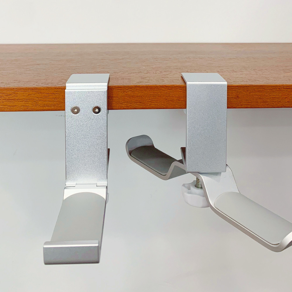 사무실 책상 가방걸이 휴대용 거치대, 책상가방걸이 기본형 실버, 1개 16,400원