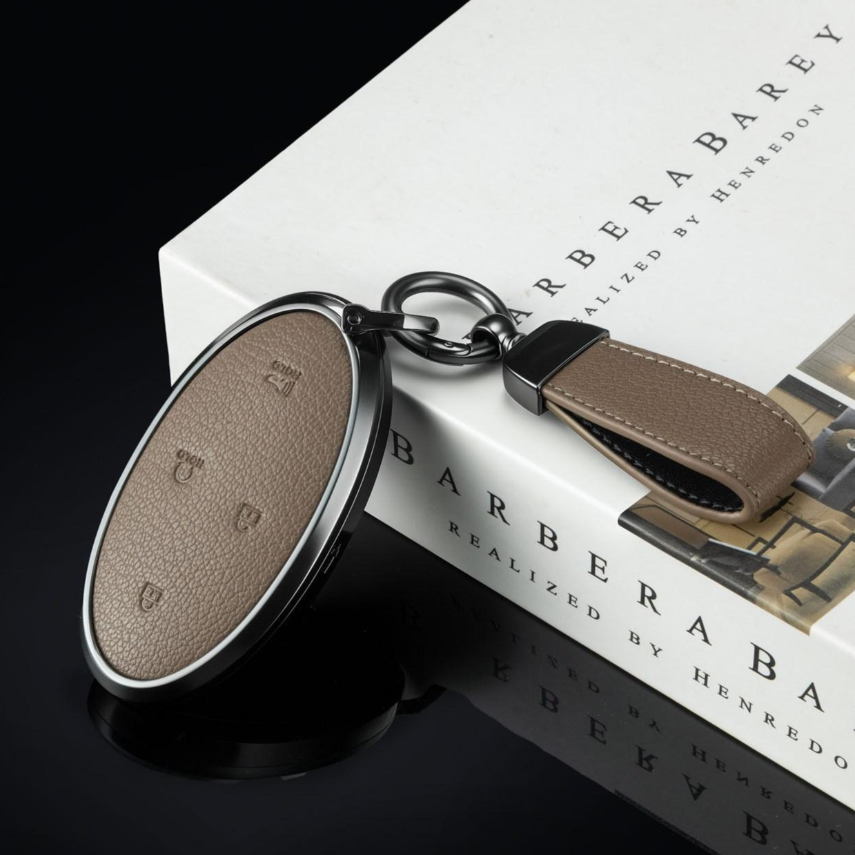 로엔스 현대 차키케이스 키홀더, Brown 35,900원