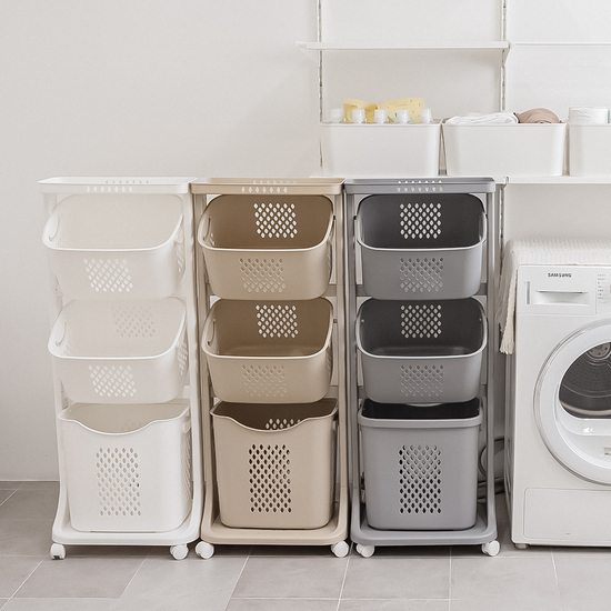 아임홈리빙 LINE 스탠다드 통기성 좋은 3단 빨래바구니 23,720원