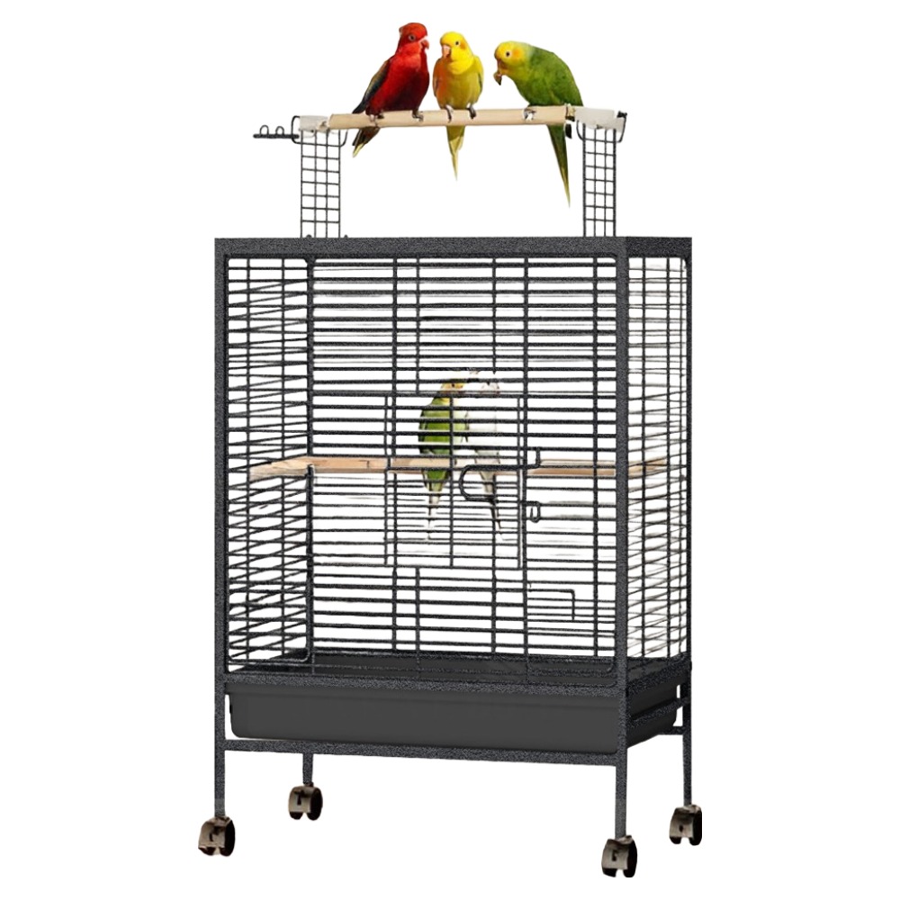 펫츠핸들러 앵무새 페럿 스퀘어 케이지 LY-202 50 x 30.5 x 74.5 cm, 블랙, 1개 102,000원