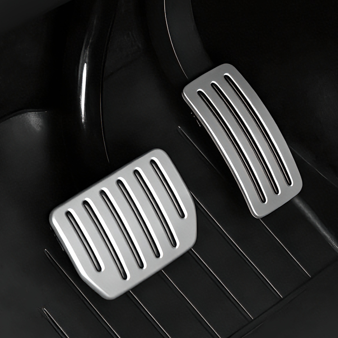 Vihimai 테슬라 모델Y 주니퍼 모델3 하이랜드 전용 논슬립 알루미늄 브레이크 악셀 페달 악세사리 세트, 실버, M3/M3H, MY/MYJ 25,800원