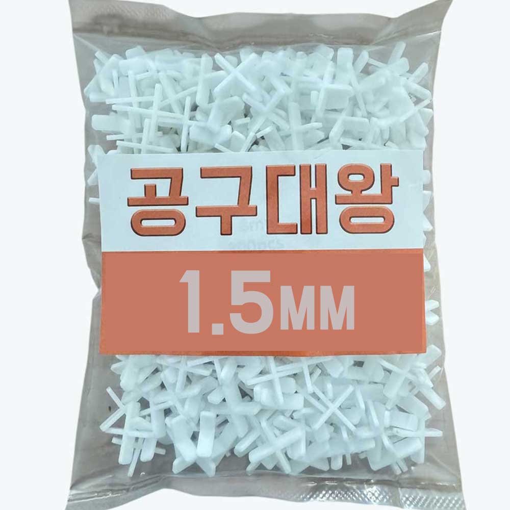 공구대왕 십자쿠사비 타일스페이스 십자스페이스 줄눈간격제 일자쿠사비 평탄클립 (300pcs) 18,960원