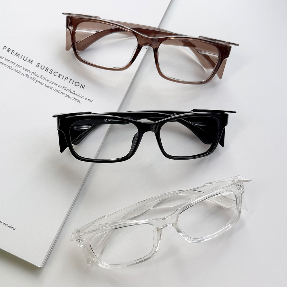 사각 뿔테 방풍 차단 미세먼지 집중력 향상 수험생 안경테 도수 작업 가능 29,000원