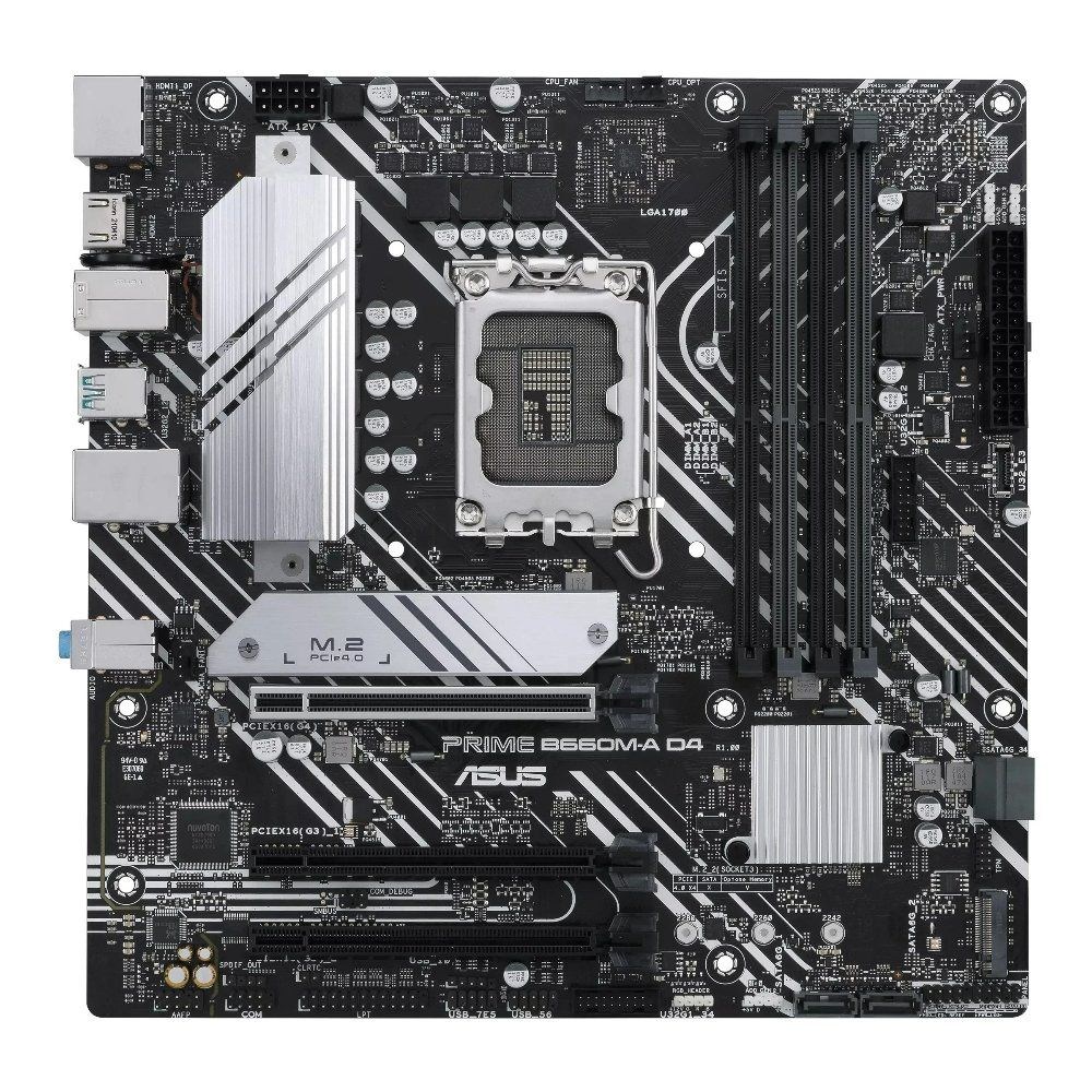 ASUS B660M-A D4 마더보드 Intel B660 LGA1700 DDR4 2xM.2 mATX 서포트 I9-14900 I5-14600 i5-12600 i7-13700 i5-1 185,100원