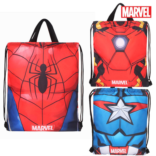 마블 캐릭터 양면 보조가방 아동 신발주머니 초등 학생 조리개 백팩 남아 실내화가방 입학 선물 6,000원
