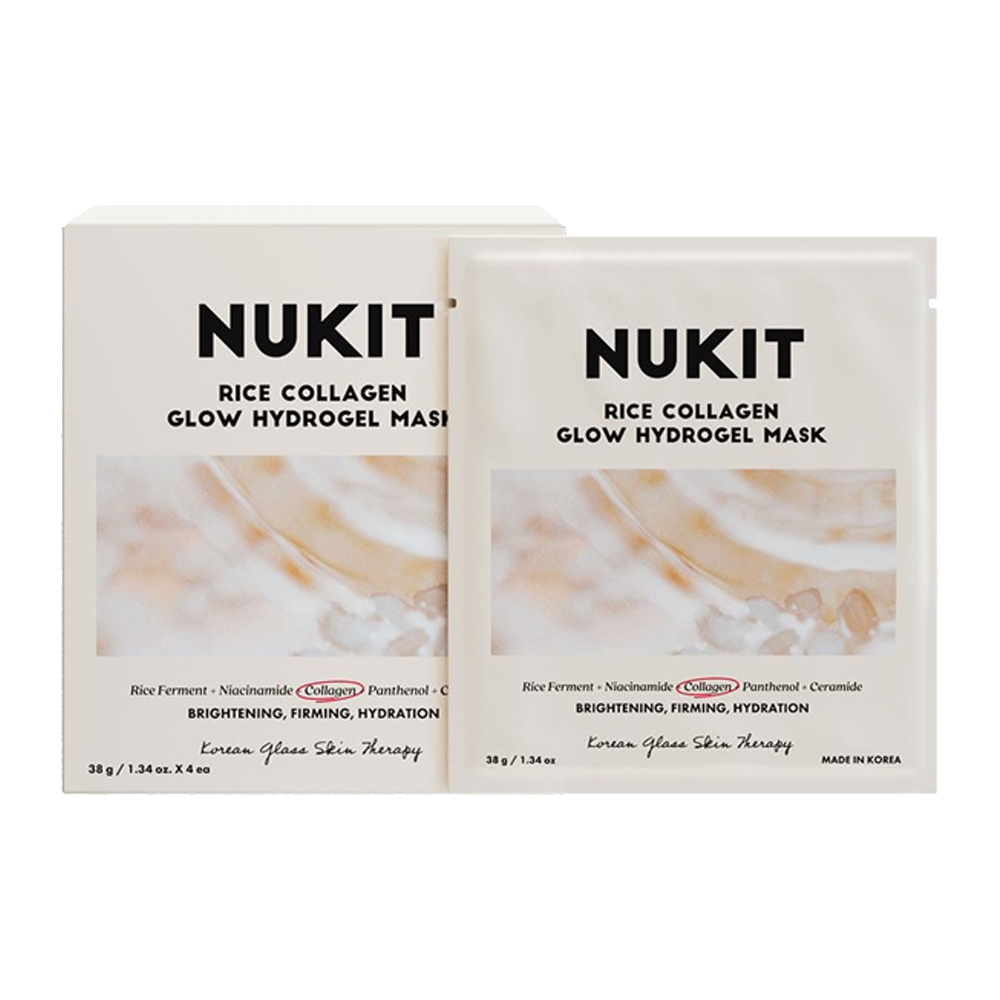 뉴킷 라이스 콜라겐 글로우 하이드로겔 마스크, 1개, 4개입 9,900원