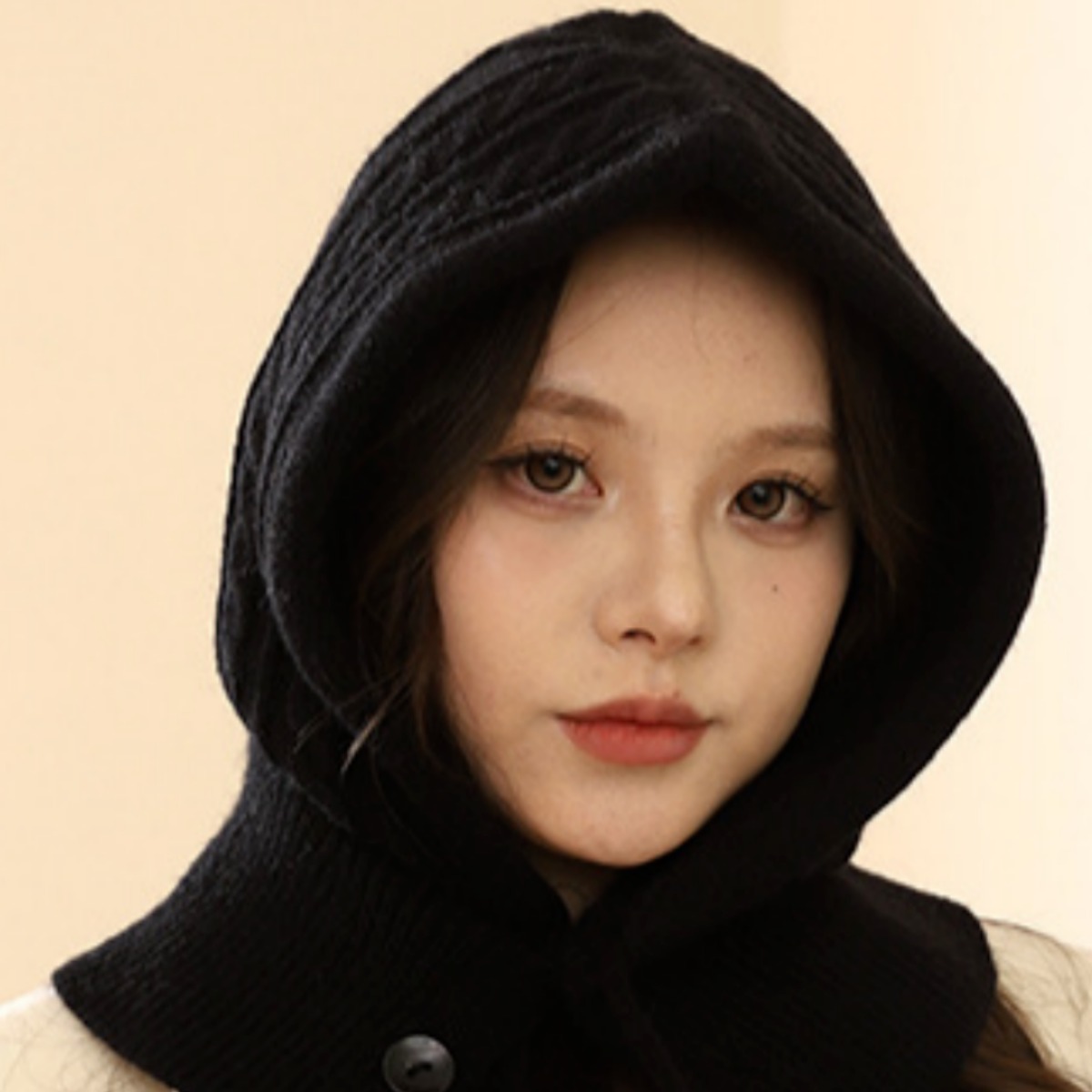 어반유니크 도톰 꽈배기 바라클라바 니트 모자 13,000원