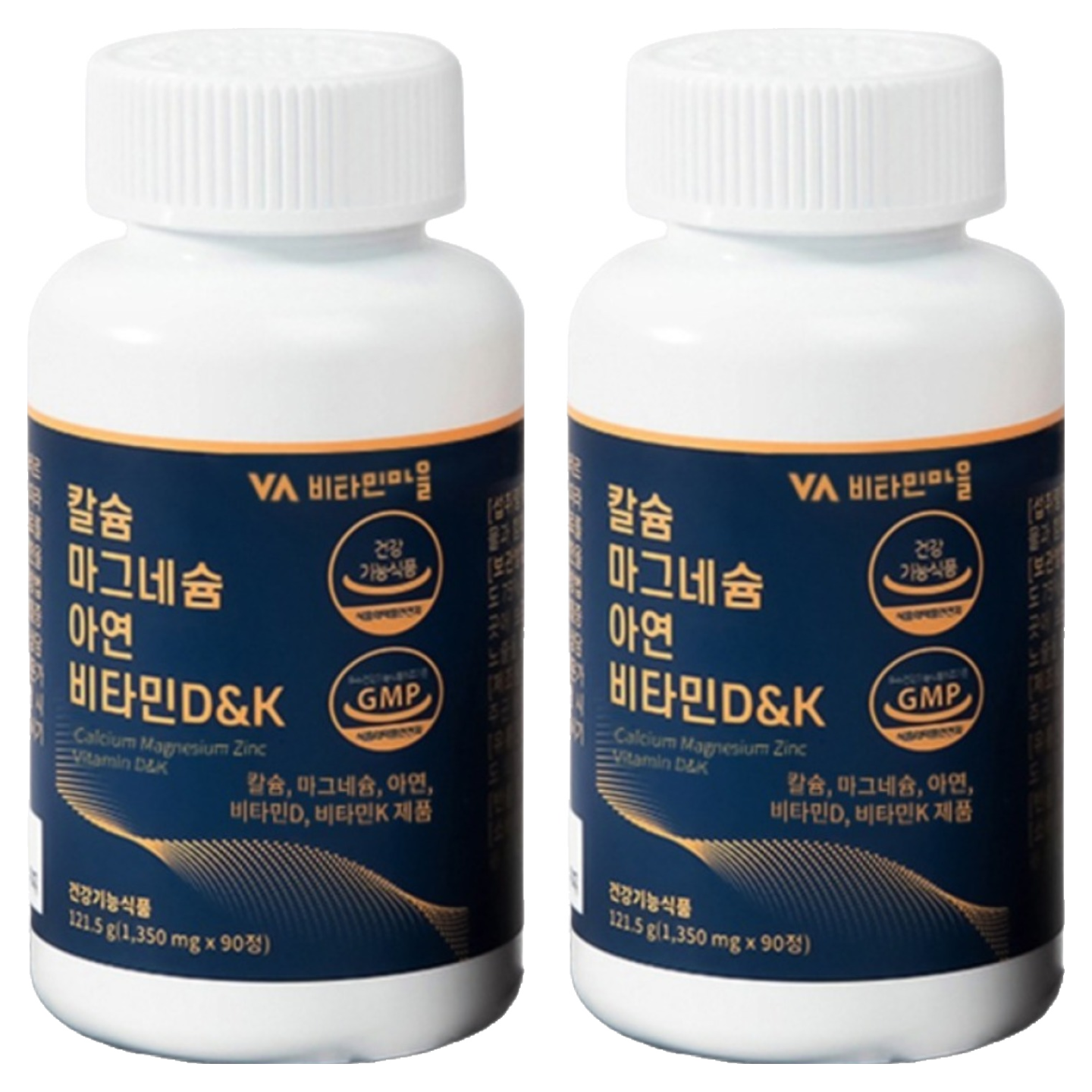 비타민마을 칼슘 마그네슘 아연 비타민D&K 121.5g, 90정, 2개 19,900원