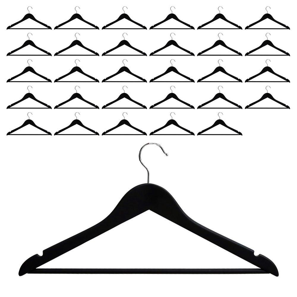 홈앤하우스 프리미엄 원목 옷걸이, 블랙, 30개 30,900원