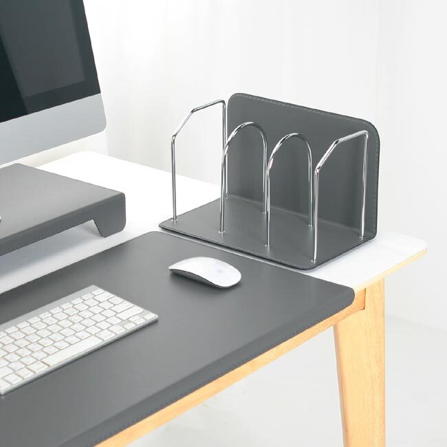 아리아라 가죽 메탈 고급 VIP 소형 책꽂이 북홀더, 브라운 71,500원