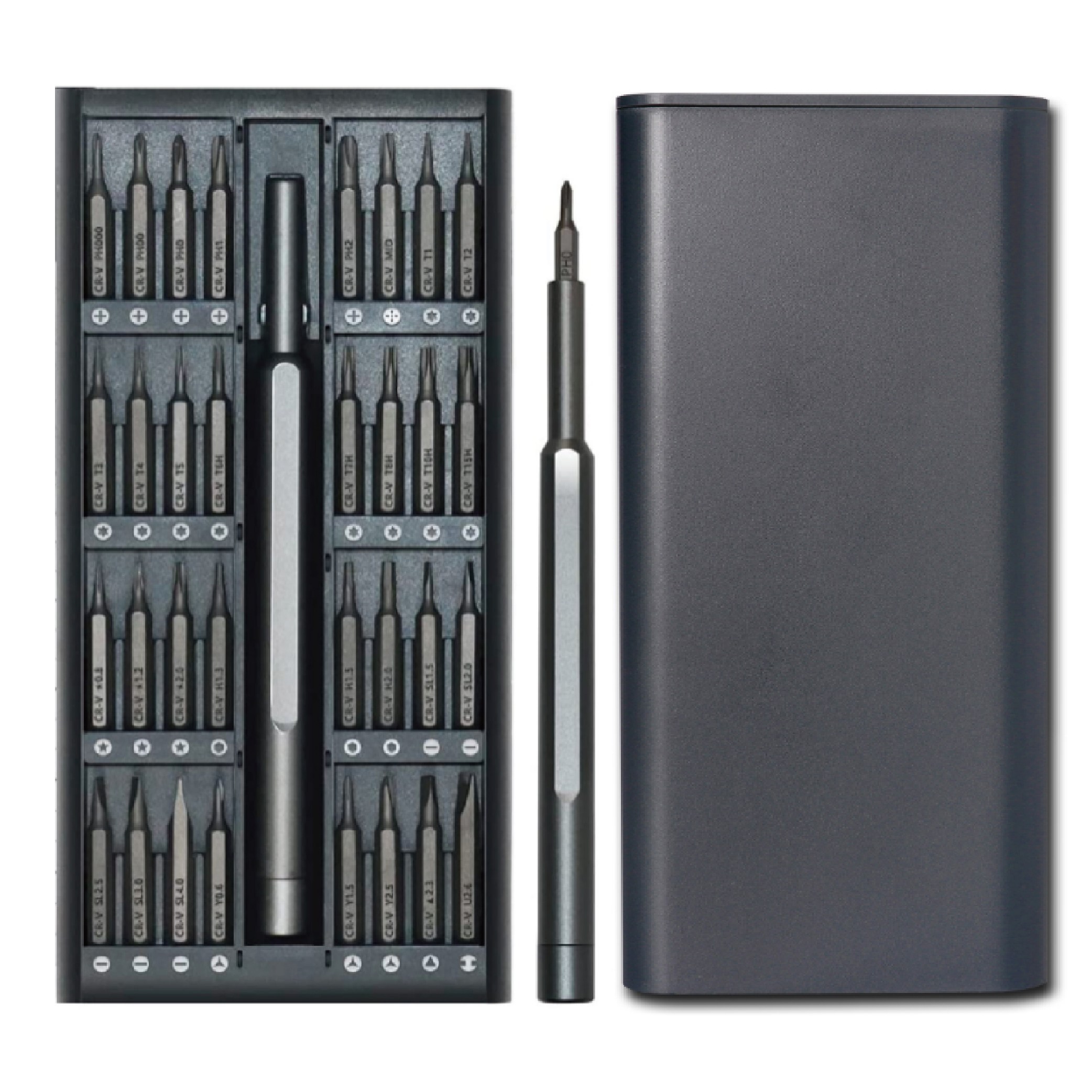 소형기기 가전 수리 키트 컴팩트 정밀드라이버 비트 세트 32IN1 PRO TOOL Y자 별 별모양 U자 삼각 십자 일자 노트북 컴퓨터 하드디스크 시계 안경, 1개 18,900원