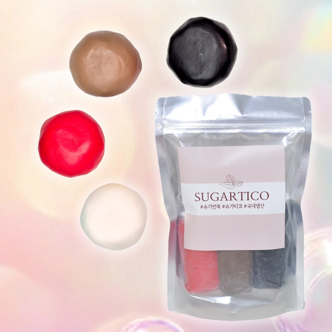 슈가티코 슈가반죽 컬러 네츄럴 4종 세트, 360g, 1개, 슈가크래프트 슈가폰던트 파우더 [원산지:국산], 360g, 1개 16,500원