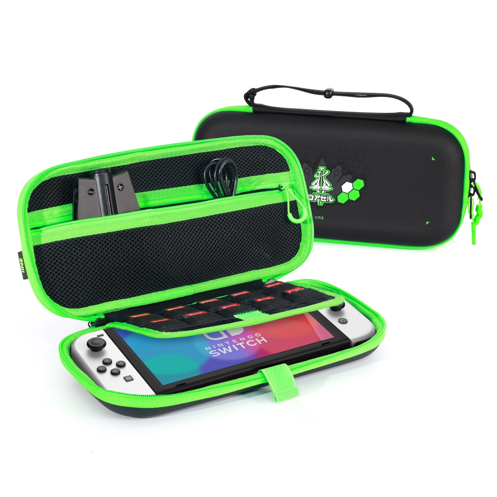 이이네 네온 베놈 닌텐도 스위치 파우치 닌텐도 스위치2 수납 파우치 Switch&Switch 2 방수 가방 휴대용 케이스, 1개, Switch Oled 전용, L1243 29,000원