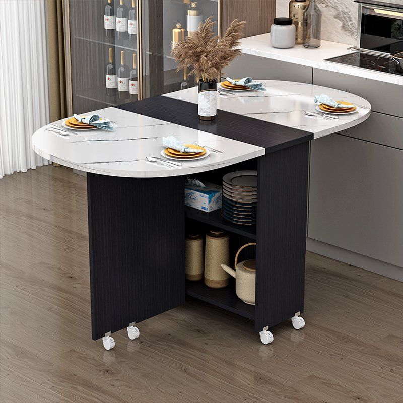 접이식식탁 폴딩테이블 원룸필수 바퀴달린 이동식테이블 원룸공간활용 수납형 좁은공간 활용 157,900원