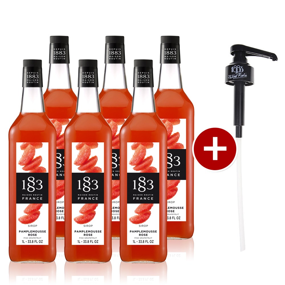 1883 핑크자몽시럽 1000ml (6병구매시 1883시럽펌프 증정) 106,000원