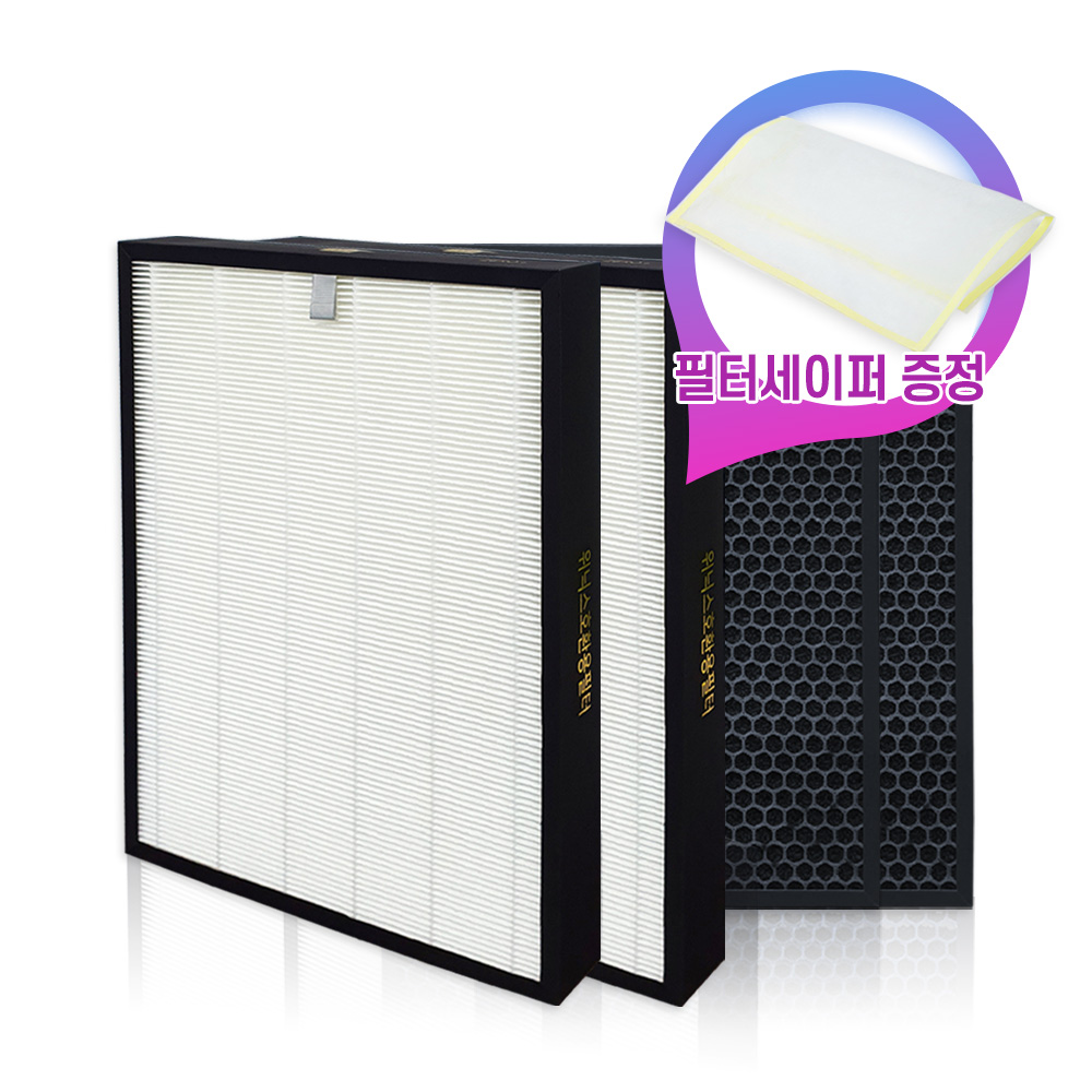 [필터왕국]위닉스 타워XQ600 공기청정기 ATXH663-HWK필터 2SET, XQ 일반형 필터 2개, 1개 42,500원