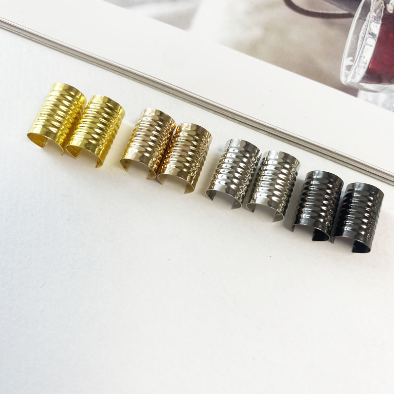 헤세드 10개) 라운드 원통형 금속 끈 고정 마무리 마감장식, 40개, 4컬러전부(40개) 3,800원