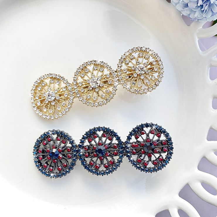 레인걸 큐빅라인 옆집게핀 2P 옆머리핀 헤어핀 머리핀 17,000원