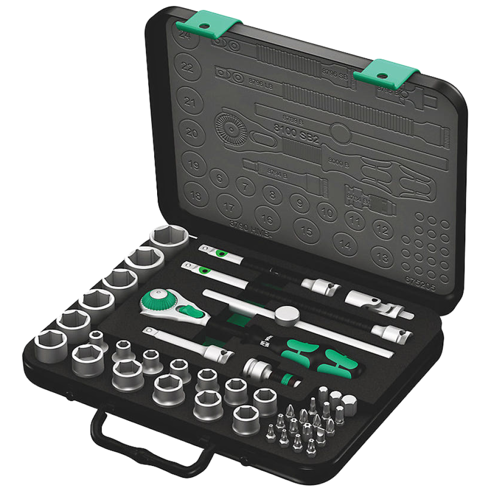 베라 Zyklop 스피드 라쳇핸들세트 3/8형 8100 SB 2 (42pcs), 1개 451,000원