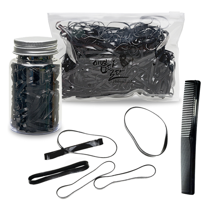 이쁨달다 야무진밴드 머리고무줄 대형 300p + 보틀 + 지퍼백 + 빗 TPU 세트 RK182 7,900원